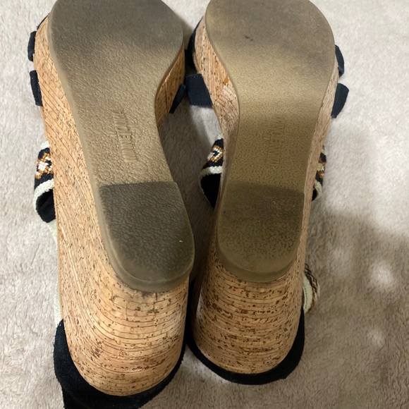 Minnetonka leather cork wedge sandals size 11 - Picture 3 of 5